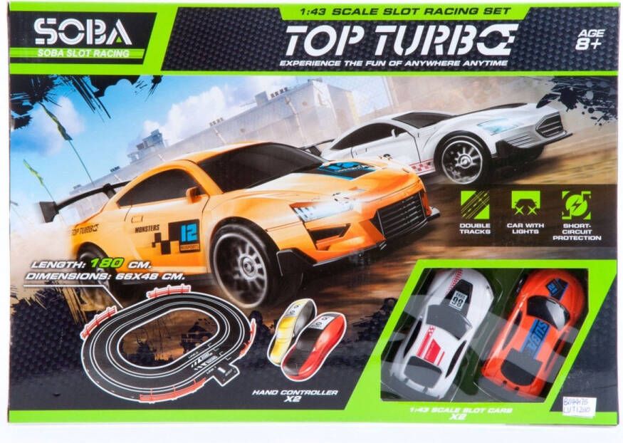 Mega Creative Auto Racebaan met usb aansluiting 180 cm. baanlengte