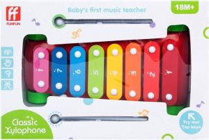 Mega Creative Speelgoed Muziekinstrument Xylofoon 8-toons vanaf 18 maanden Peuter Speelgoed