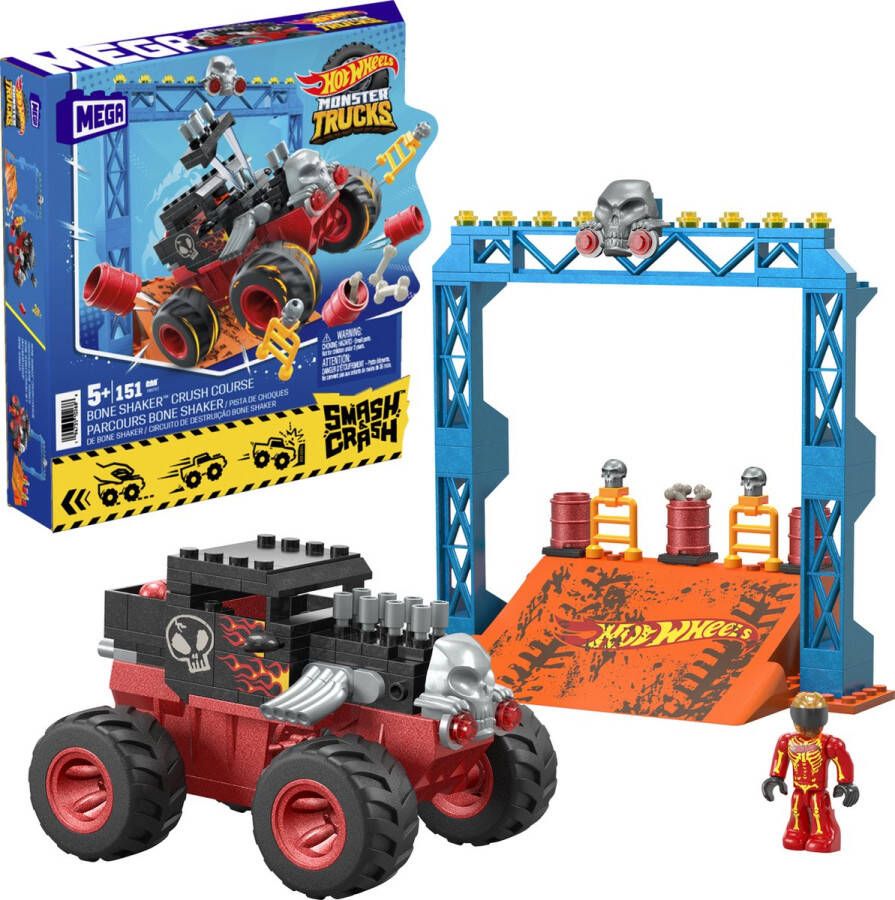 Hot Wheels Mega Smash n Crash Bottenschudder Pletbaan Bouwset 151dlg.