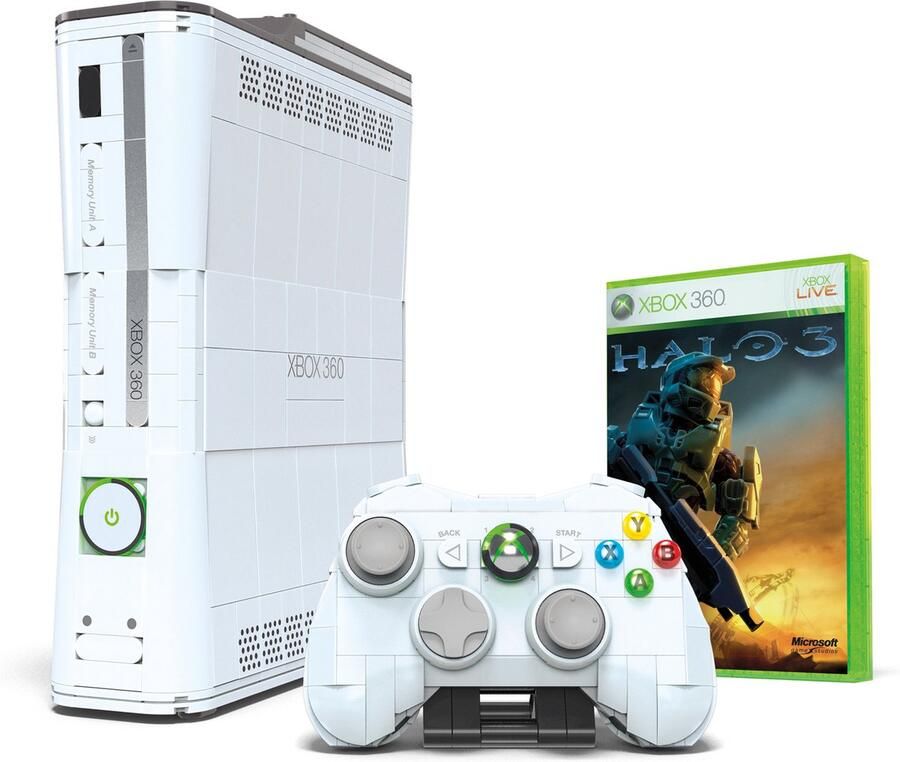 Mega Xbox 360 Bouwspel Voor Videogameconsole Constructiespeelgoed
