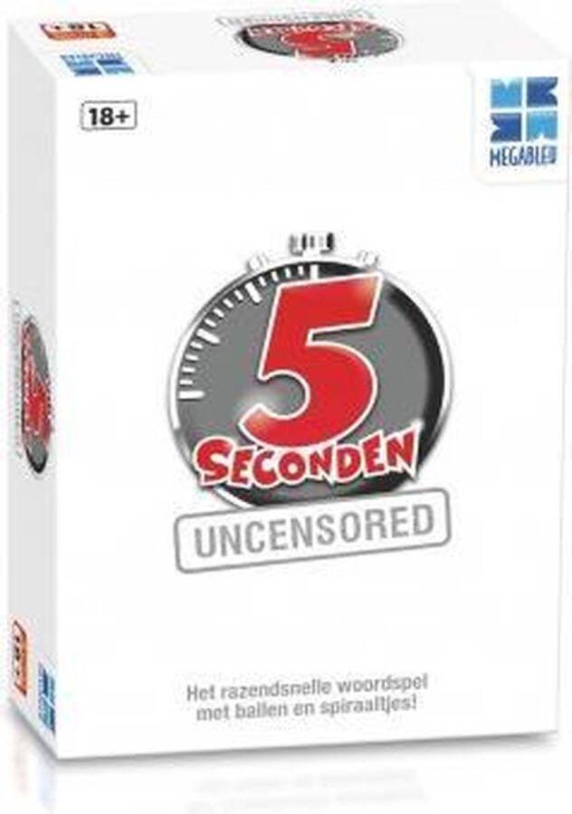Megableu 5 Seconden Uncensored Kaartspel Spelletjes voor Volwassenen 18+ Spel Party Game