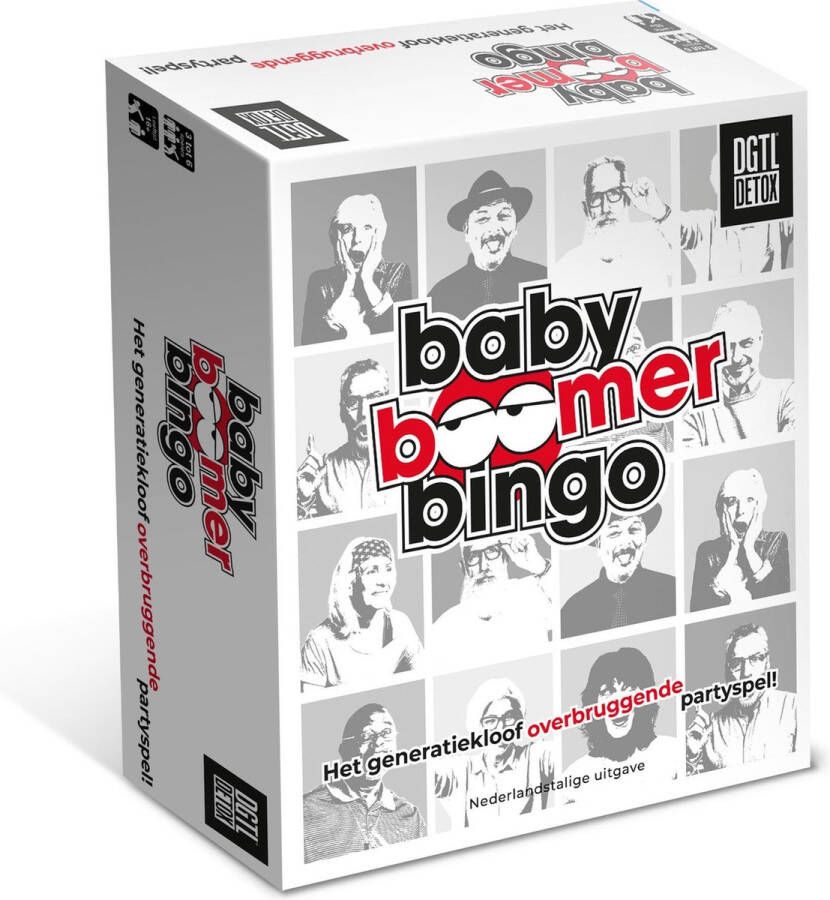 Megableu Baby Boomer Bingo spel Spelletjes voor Volwassenen Kaartspellen