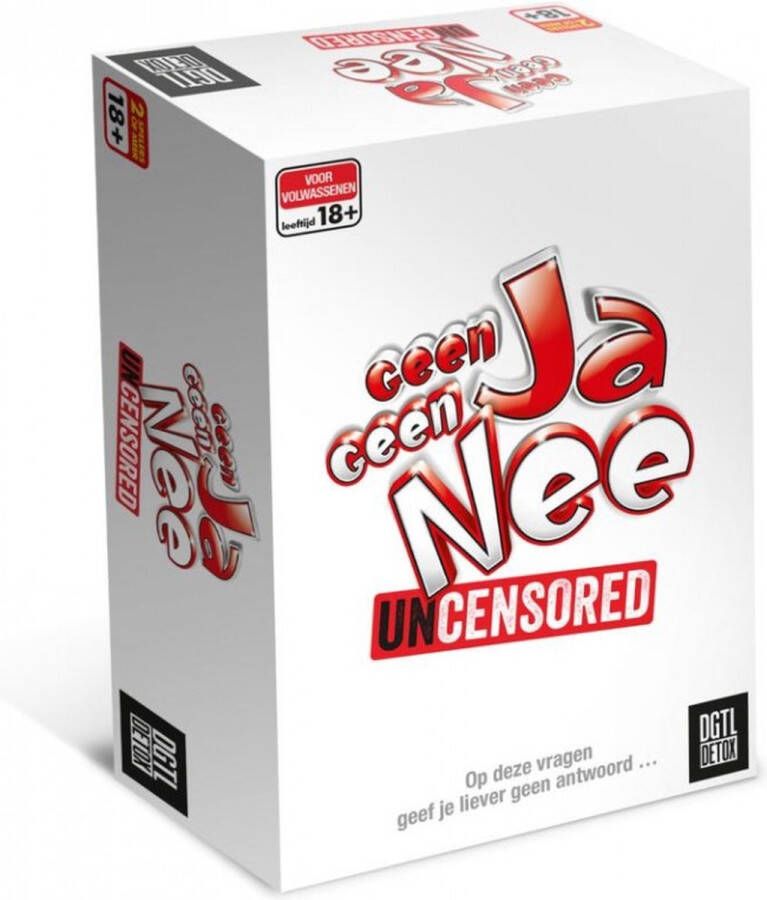 Megableu Geen Ja Geen Nee Uncensored Kaartspel Spelletjes spelen voor Volwassenen 18+ Spel
