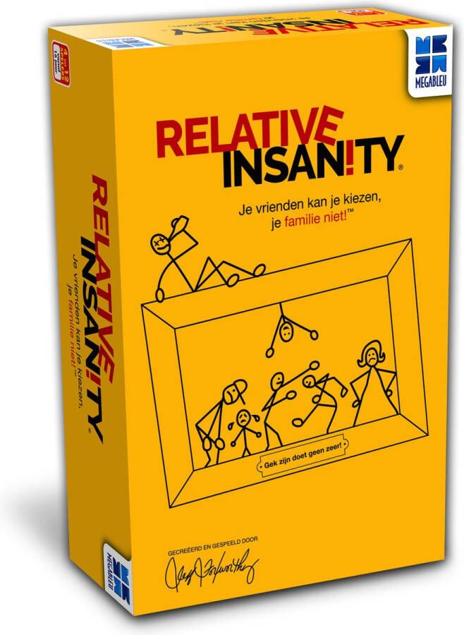 Megableu Relative Insanity Kaartspel Familiespel Humoristisch Partyspel