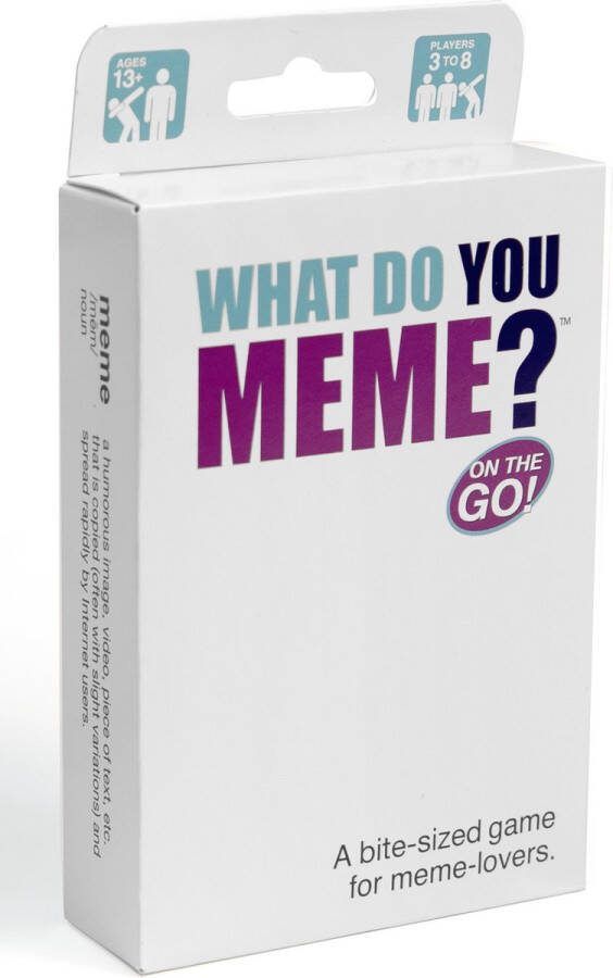 Megableu What Do You Meme? Volwassenen Party game Reis editie pocket editie Engelstalig kaartspel