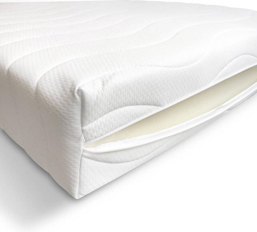 Megadeal Matrashoes met rits Elegance Anti Allergie 120 x 200 Dikte 14 cm