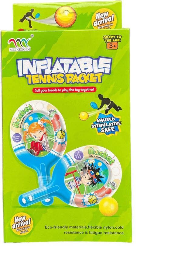Mei Keng Di Opblaasbare Tennisrackets inclusief bal en pomp