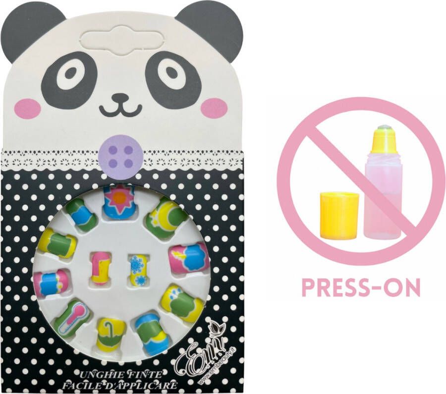 Meiji Plaknagels Duopack Dots and Ladybug | Set van 2 | Met Papegaai Potlood | Kinderen | Geen Lijm Nodig