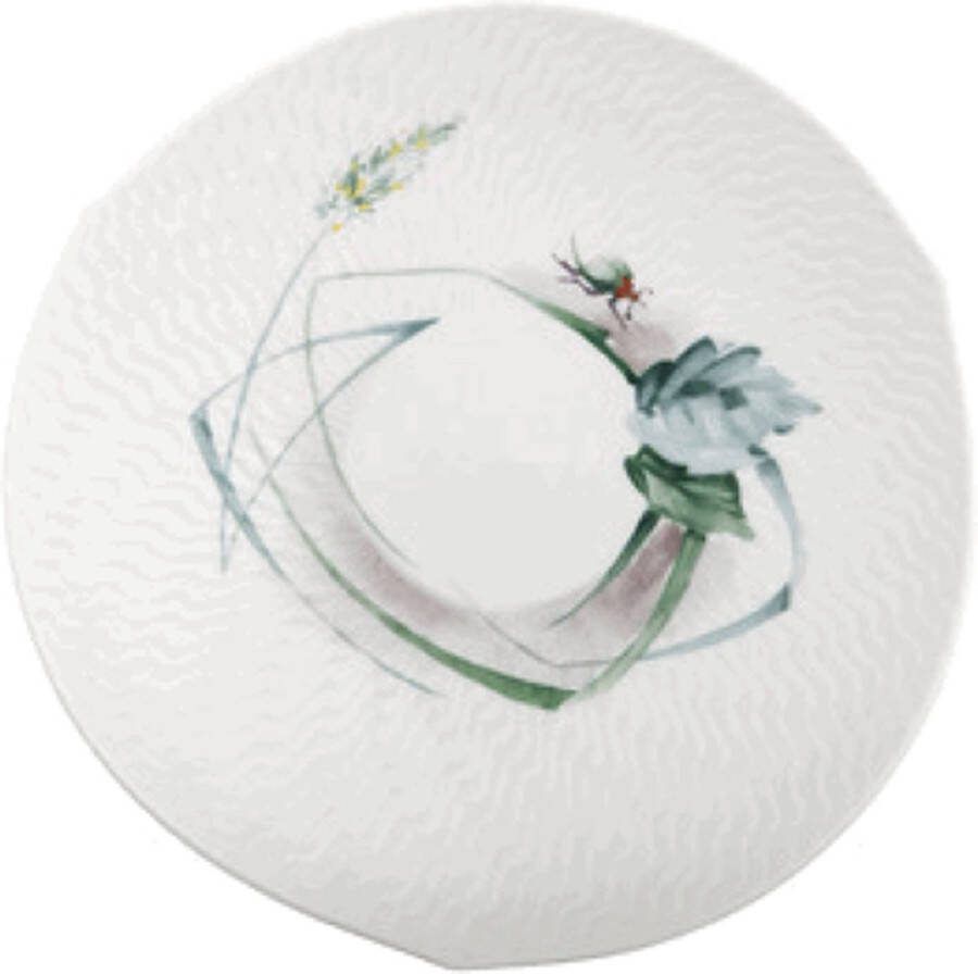 Meissen Koffie schotel Wellenspiel Woodland Flora