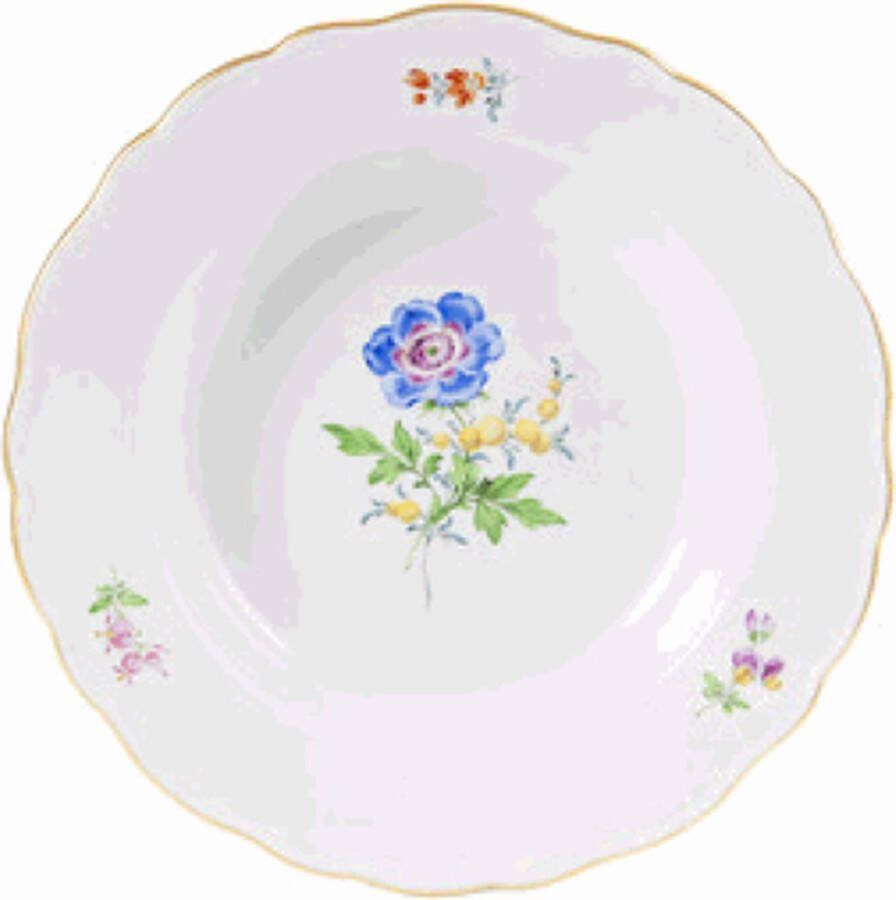 Meissen Soepbord Twee Bloemenpatroon