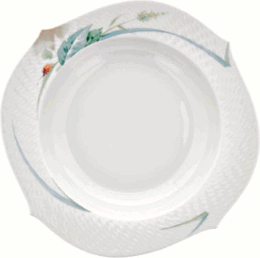 Meissen Soepbord Wellenspiel Woodland Flora