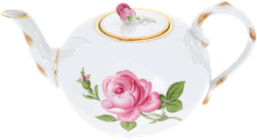 Meissen Theepot klein Roos