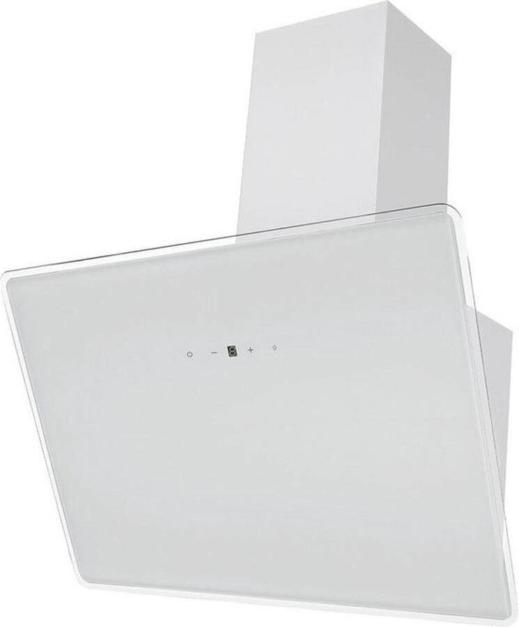 Meister CH 112060 W schuine afzuigkap 60 cm A++ label Wit Luchtafvoer Recirculatie Touchscreen Schuine dampkap 60 cm