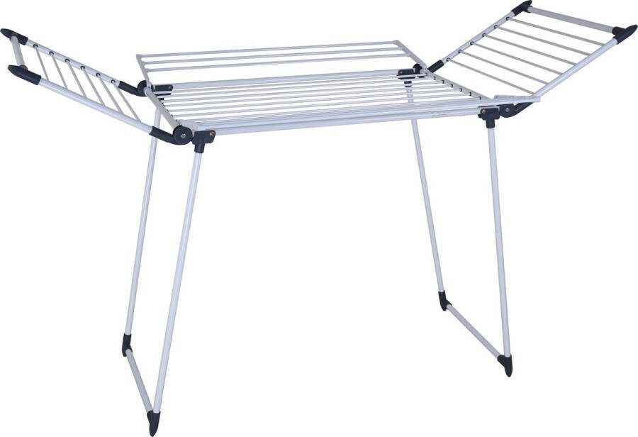Meisterhome Extra Groot Droogrek inklapbaar – Droogtoren 25 meter droog lengte – Extra stevig en licht Wasrek van carbon staal – Tot 30kg wasgoed