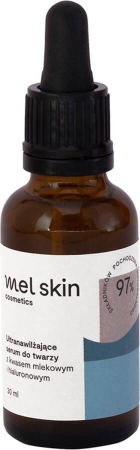 Mel Skin Ultra-hydraterend gezichtsserum met melkzuur en hyaluronzuur 30ml