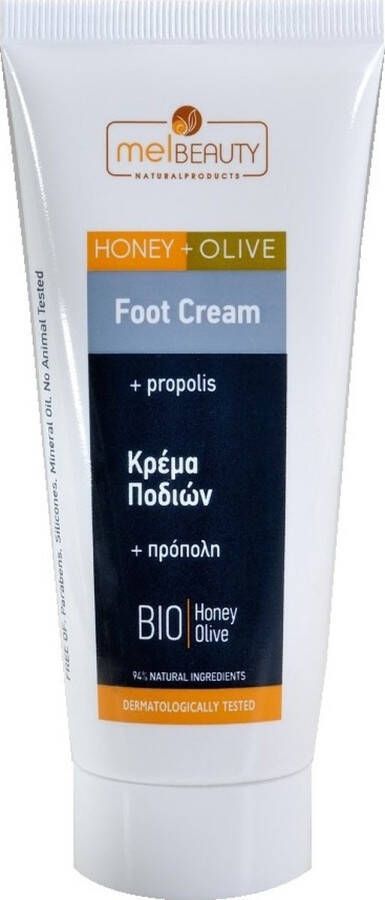 MelBeauty Foot Cream Honey Olive Voet Crème Honing Olijfextract Propolis