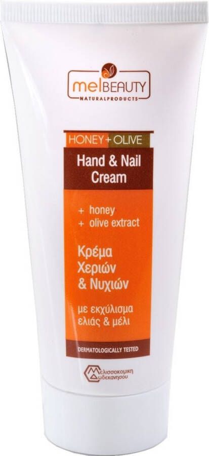 MelBeauty Hand en Nagel crème Honing en Olijfextract 100ml Natuurlijke Handcrèmes