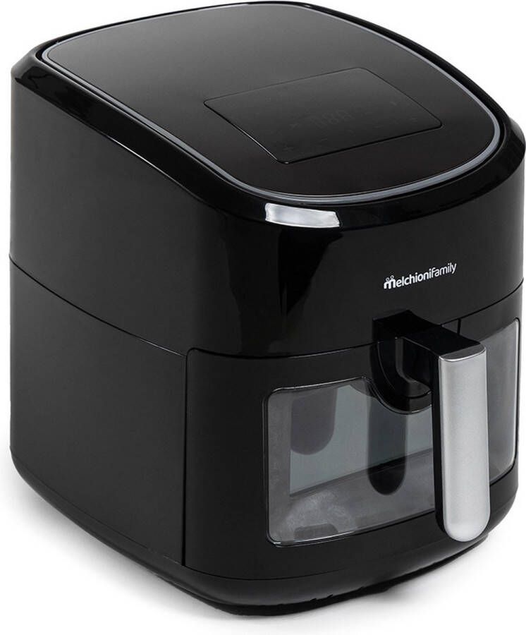 Melchioni 118340024 friteuse Enkel 8 l Vrijstaand 1800 W Friteuse met weinig vet Zwart