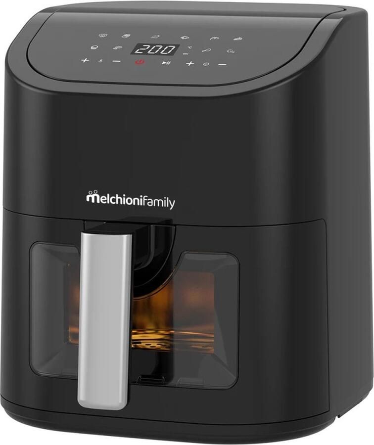 Melchioni Marianna Enkel 5 2 l Vrijstaand 1700 W Heteluchtfriteuse Zwart