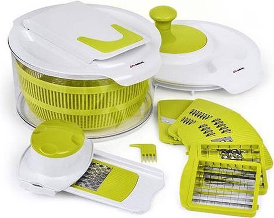 Meliconi Melichef 5 in 1 Slacentrifuge Set Kunststof Groen