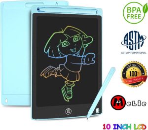 MeLie LCD Tekentablet 10 Inch Schrijftablet Tekenbord Voor Kinderen Interactief Speelgoed Cadeau Blauw