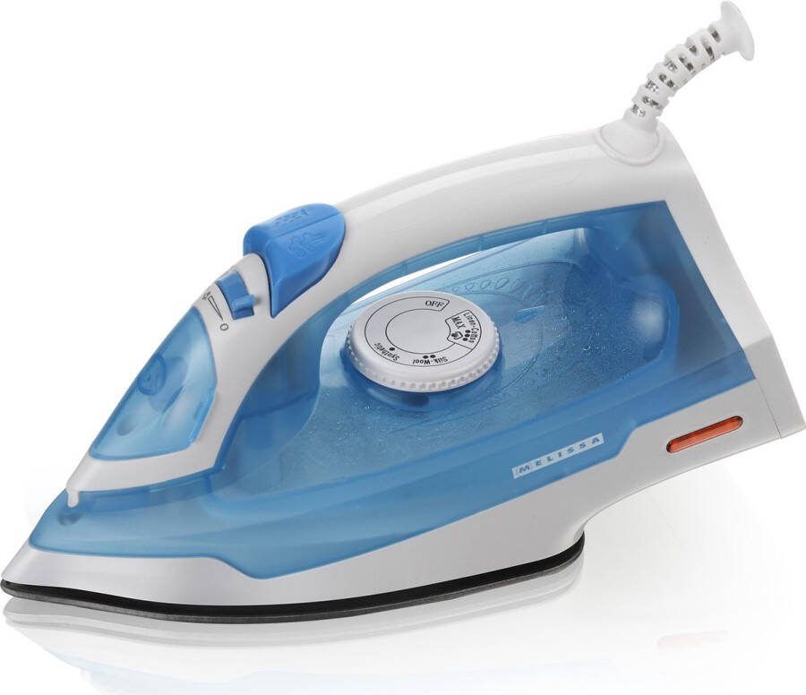 Melissa 16390054 strijkijzer Stoomstrijkijzer Blauw Wit