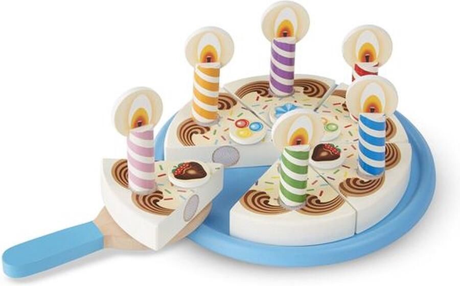 Melissa & Doug Houten Eten Verjaardagstaart Speelset