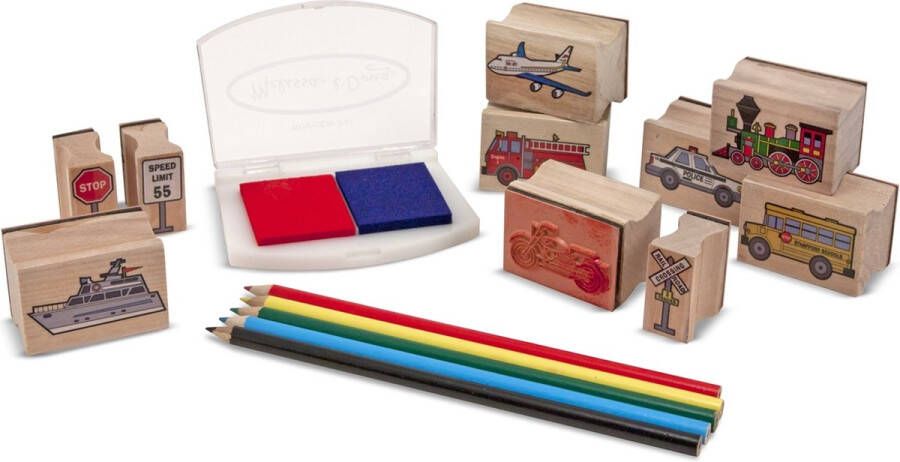 Melissa & Doug Voertuigen Stempelset