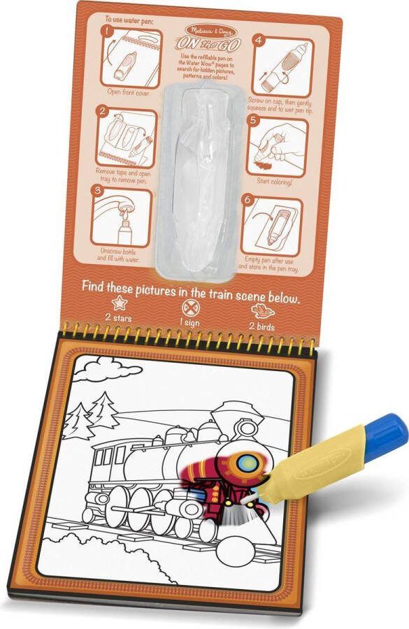 Melissa & Doug Water Wow! Herbruikbare Waterverf voertuigen
