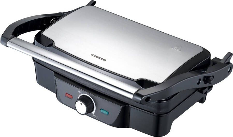 Melissa Panini en Contactgrill Tosti apparaat 1600W 28 x 17 cm 16240108 Zwart RVS