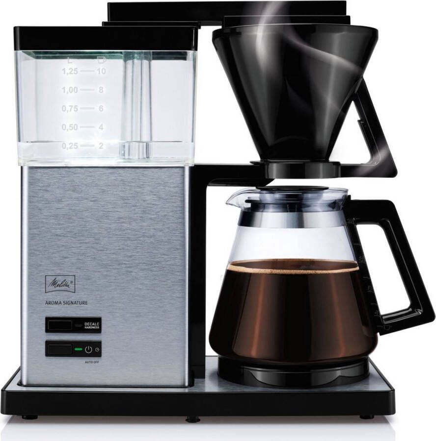 Melitta Aroma Signature Filter-koffiezetapparaat Zilver