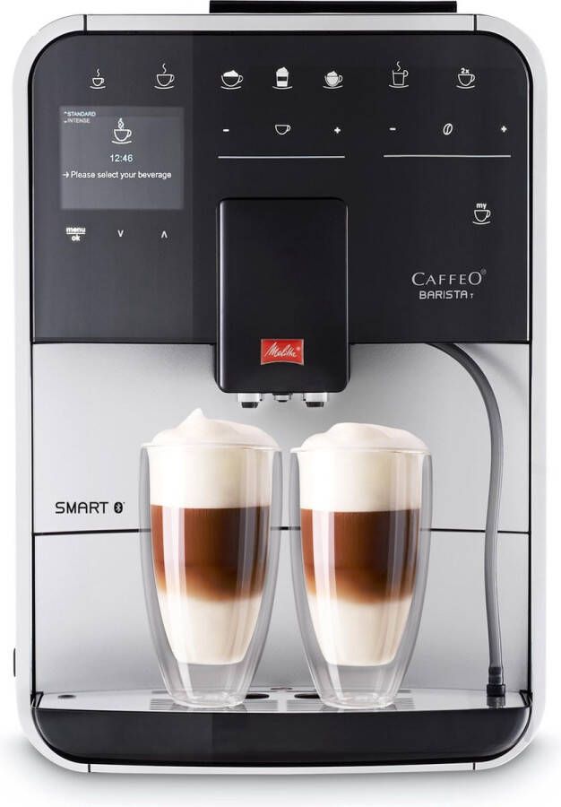 Melitta Volautomatisch koffiezetapparaat Barista T Smart F831-101 4 gebruikersprofielen & 18 koffierecepten naar origineel italiaans recept