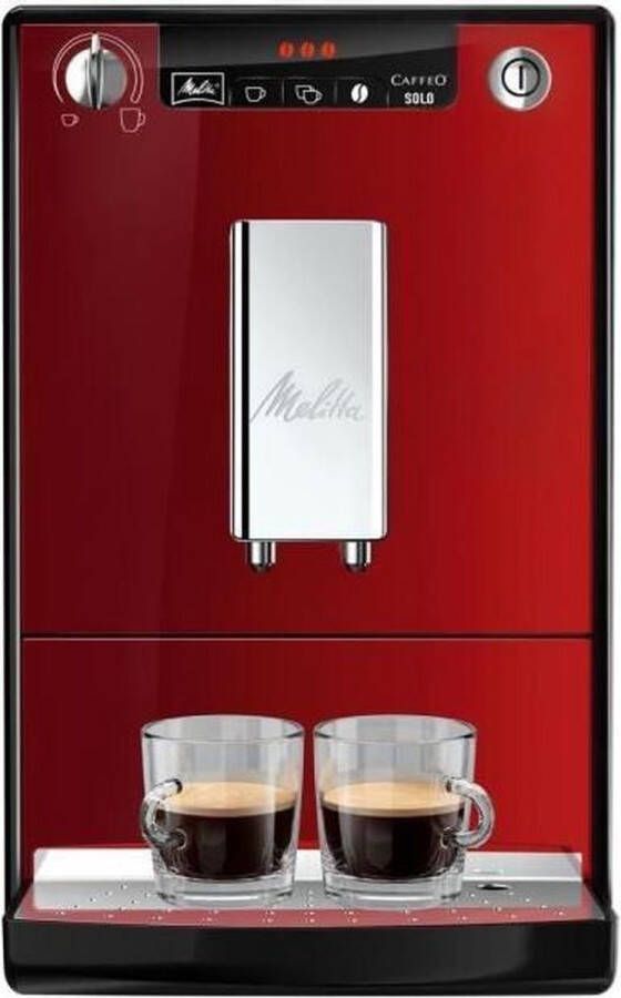 Melitta Volautomatisch koffiezetapparaat Solo E950-204 chili-red Perfect voor caffè crema & espresso slechts 20 cm breed