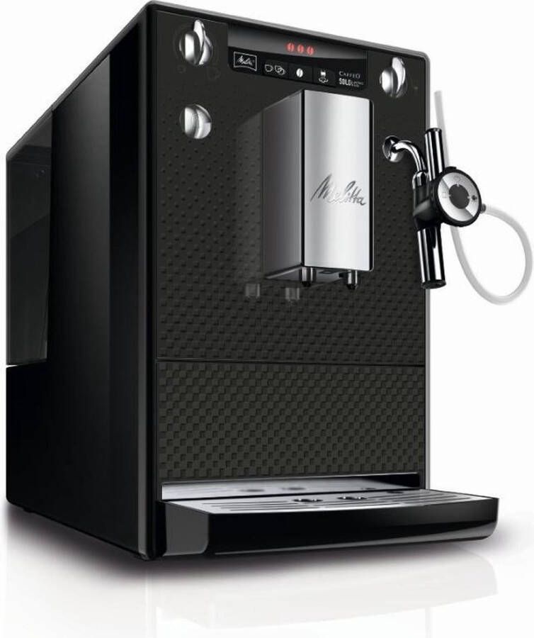 Melitta Volautomatisch koffiezetapparaat Solo & Perfect Milk Deluxe E957-305 Inox Compact & leuk met inox-lak melkschuim & hete melk per draaiknop