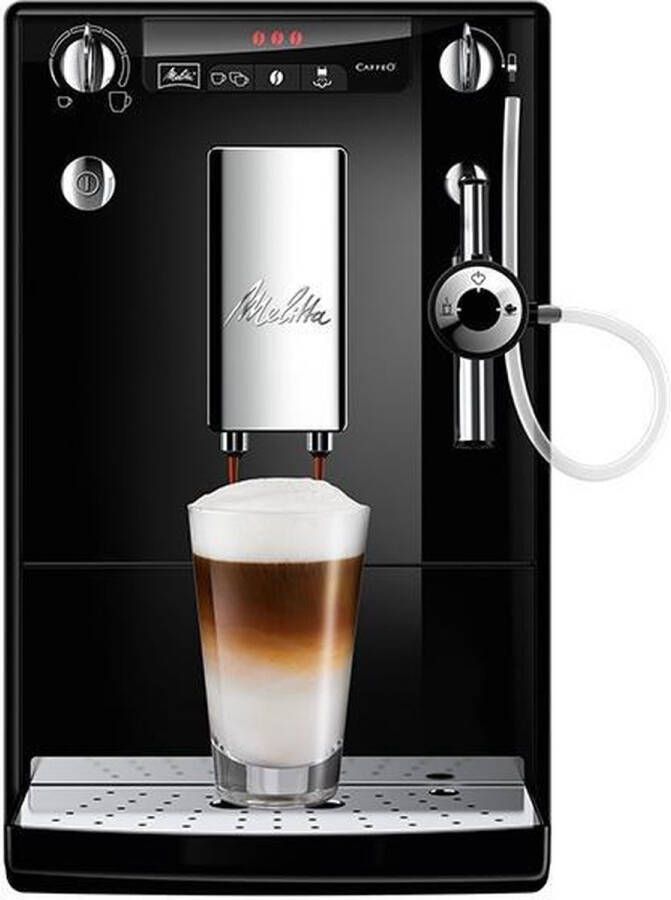 Melitta Volautomatisch koffiezetapparaat Solo & Perfect Milk E 957-101 zwart Caffè crema & espresso per one touch melkschuim & hete melk per draaiknop