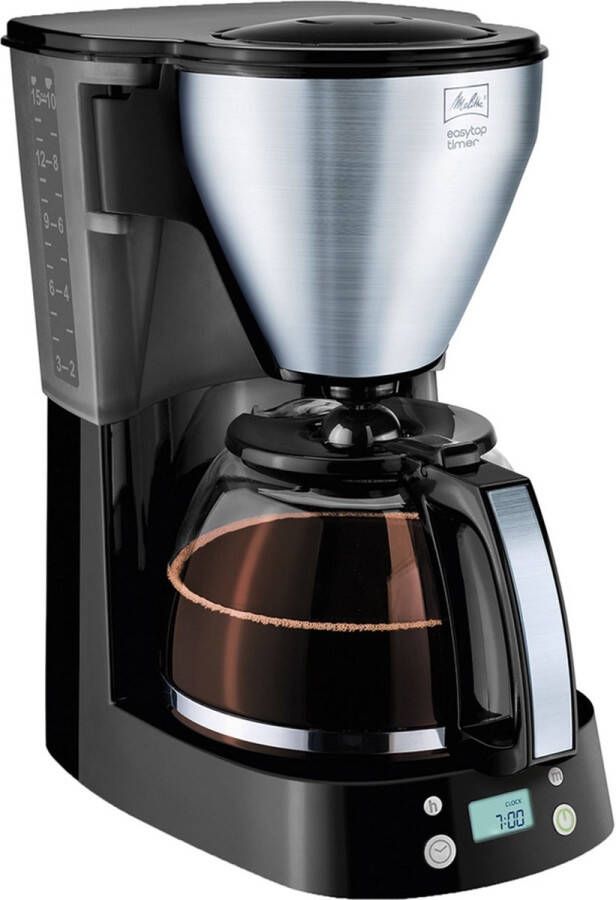 Melitta 6758193 koffiezet easy zwart 1.25l easy top timer | Koffiezetapparaten | Keuken&Koken Koffie&Ontbijt | 6758193