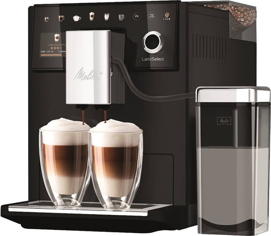 Melitta Espresso LATTE SELECT FROSTED ZWART F630-212 6781940