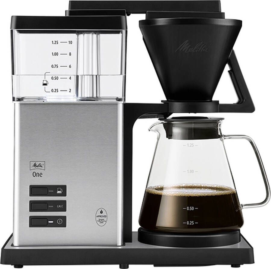Melitta One Stainless Steel 1031-01 Koffiefilter apparaat Zwart