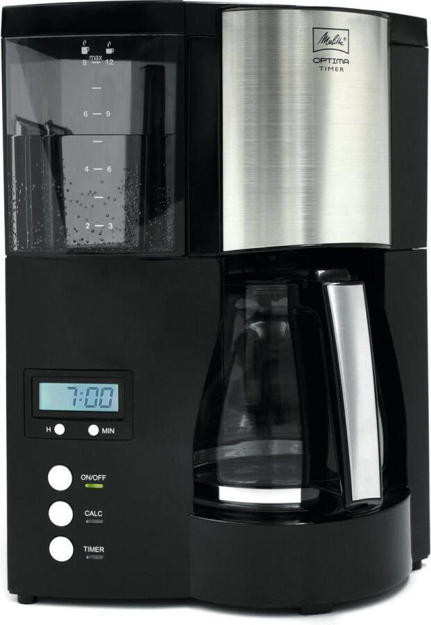 Melitta filterkoffiezetapparaat Optima Timer zwart 1L