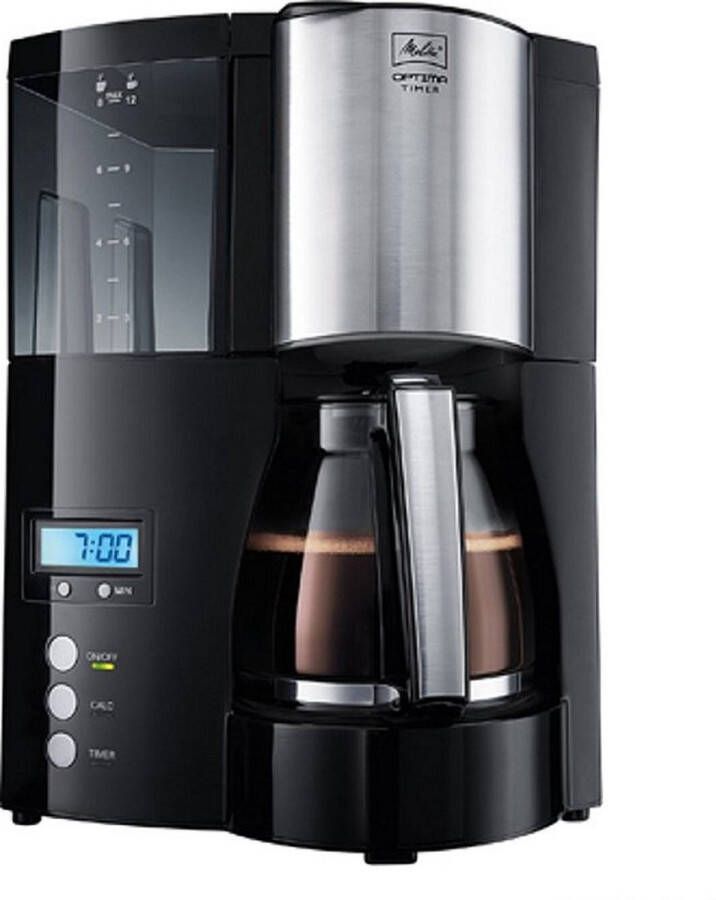 Melitta filterkoffiezetapparaat Optima Timer zwart 1L
