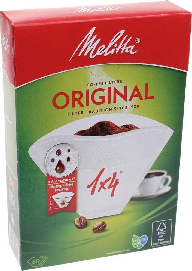 Melitta Original 1x4 Original koffiefilter 80 stuk(s)
