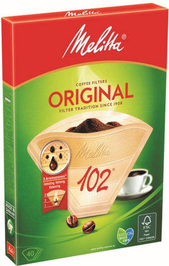 Melitta Original Filter paper 102 (40pcs) brown XXL pack (18x40=720 filters)