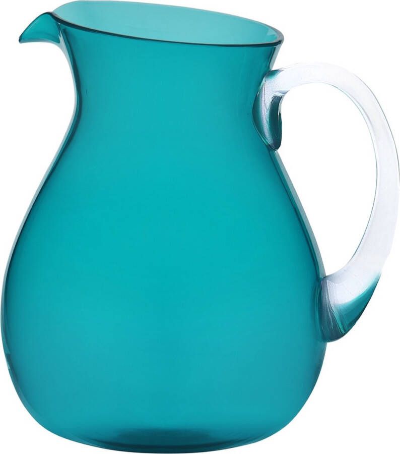 MeMento -Synth kunststof schenkkan transparant turquoise 1.6 L