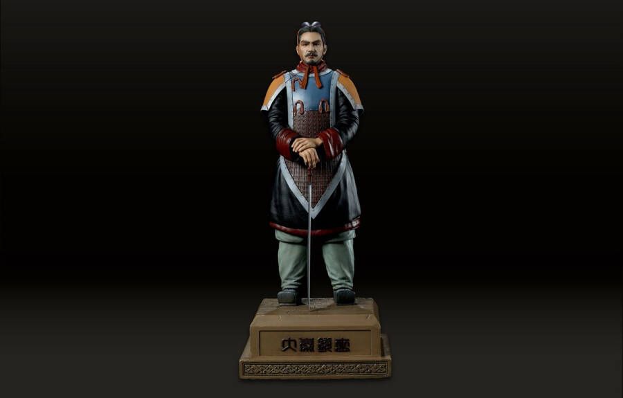 Meng 1:6 DX003 The Great Qin Warrior Painted Figure with Base Plastic Modelbouwpakket