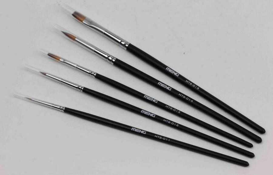 Meng MTS010 Modeling Paint Brush Set 5pc.- Penselen Pense(e)l(en)