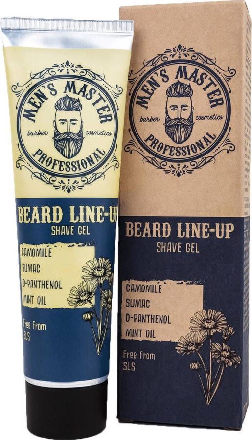 Men's Master Beard Line-up Shave Gel Scheergel Transparant Scheren zonder Water 100ML