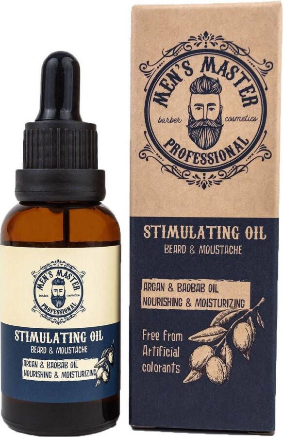 Men's Master Stimulating Beard Oil Hydraterende en Verzorgende Baardolie Met Vitamine E