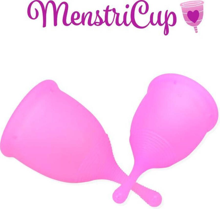 MenstriCup menstruatiecup roze maat L