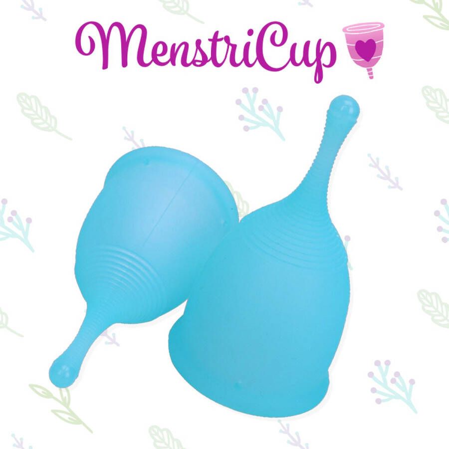MenstriCup menstruatiecup set blauw maat S + L