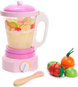 Mentari Houten speelgoed Blender Roze